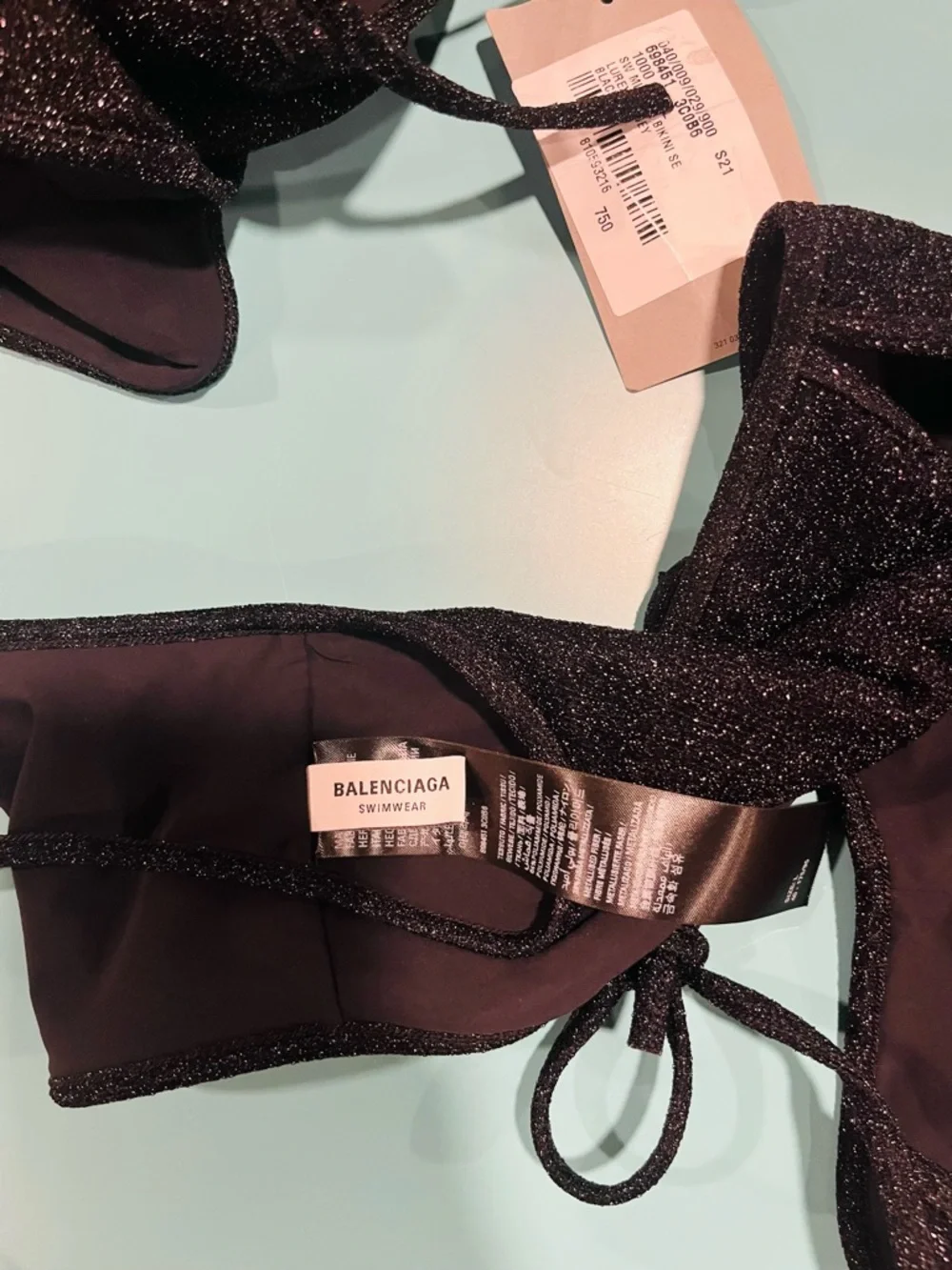 NWT Balenciaga Minimal Bikini Set -L